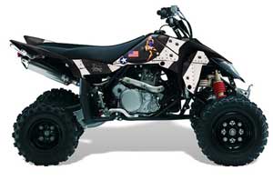 Suzuki LTR 450 ATV Graphic Kit - 2006-2009 T Bomber Black