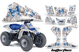 Suzuki QuadSport LT 80 ATV Graphic Kit - 1987-2006 Butterfly Blue