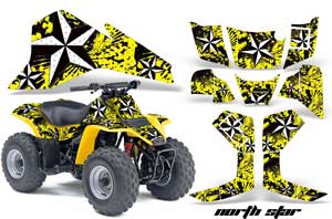 Suzuki QuadSport LT 80 ATV Graphic Kit - 1987-2006 Northstar Yellow