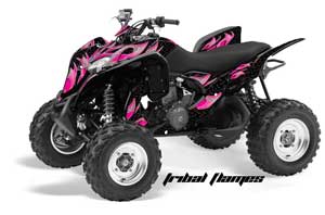 Honda TRX 700 XX ATV Graphic Kit - 2009-2015 Tribal Flames Pink
