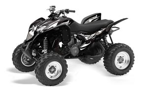 Honda TRX 700 XX ATV Graphic Kit - 2009-2015 Tribal Flames Silver