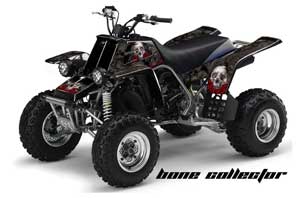 Yamaha Banshee 350 (Full Bore Plastics) ATV Graphic Kit - All Years Bone Collector Black