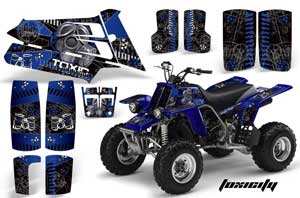Yamaha Banshee 350 (Full Bore Plastics) ATV Graphic Kit - All Years Toxicity Blue