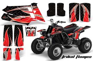 Yamaha Banshee 350 (Full Bore Plastics) ATV Graphic Kit - All Years Tribal Flames Red