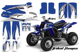 Yamaha Banshee 350 (Full Bore Plastics) ATV Graphic Kit - All Years Tribal Flames White