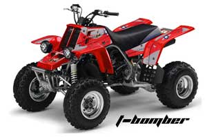 Yamaha Banshee 350 (Full Bore Plastics) ATV Graphic Kit - All Years T Bomber Red