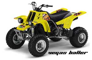 Yamaha Banshee 350 (Full Bore Plastics) ATV Graphic Kit - All Years Vegas Baller Yellow