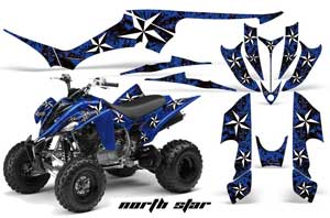 Yamaha Raptor 350 ATV Graphic Kit - 2004-2014 Northstar Blue