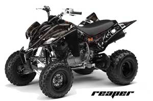Yamaha Raptor 350 ATV Graphic Kit - 2004-2014 Reaper Black