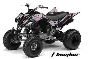 Yamaha Raptor 350 ATV Graphic Kit - 2004-2014 T Bomber Black