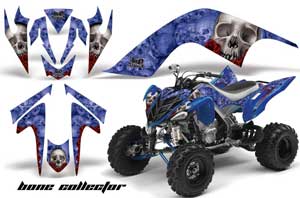 Yamaha Raptor 700 ATV Graphic Kit - 2006-2012 Bone Collector Blue
