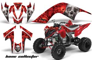 Yamaha Raptor 700 ATV Graphic Kit - 2006-2012 Bone Collector Red