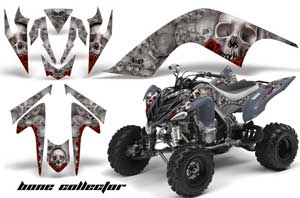 Yamaha Raptor 700 ATV Graphic Kit - 2006-2012 Bone Collector Silver