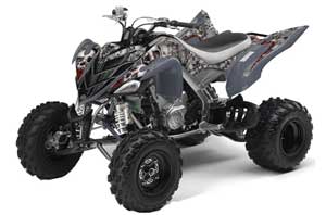 Yamaha Raptor 700 ATV Graphic Kit - 2006-2012 Bone Collector Silver