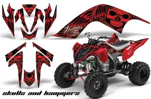 Yamaha Raptor 700 ATV Graphic Kit - 2006-2012 Firestorm White