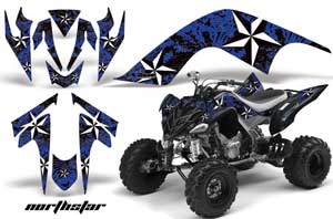 Yamaha Raptor 700 ATV Graphic Kit - 2006-2012 Motorhead Silver
