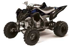 Yamaha Raptor 700 ATV Graphic Kit - 2006-2012 Silver Star - Reloaded Blue