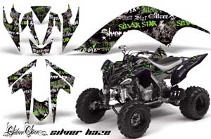 Yamaha Raptor 700 ATV Graphic Kit - 2006-2012 Silver Star - Silverhaze Green