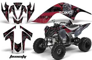 Yamaha Raptor 700 ATV Graphic Kit - 2006-2012 Toxicity Maroon