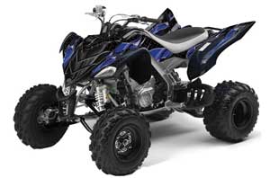 Yamaha Raptor 700 ATV Graphic Kit - 2006-2012 Tribal Flames Blue