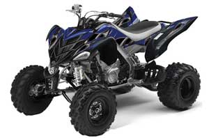 Yamaha Raptor 700 ATV Graphic Kit - 2006-2012 Tribal Flames Black