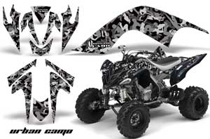 Yamaha Raptor 700 ATV Graphic Kit - 2006-2012 Urban Camo Black