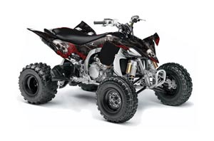 Yamaha YFZ 450SE / 450R ATV Graphic Kit - 2009-2013 Bone Collector Black