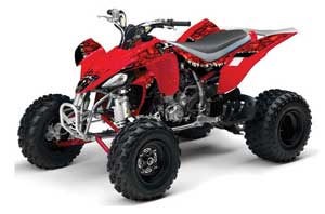 Yamaha YFZ 450 ATV Graphic Kit - 2004-2014 Reaper Red