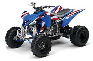 Yamaha YFZ 450 ATV Graphic Kit - 2004-2014 Stars n Stripes Red