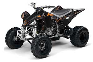 Yamaha YFZ 450 ATV Graphic Kit - 2004-2014 Toxicity Orange
