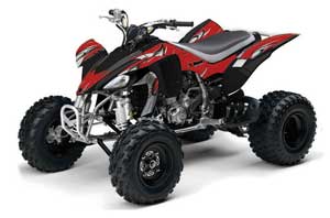 Yamaha YFZ 450 ATV Graphic Kit - 2004-2014 Tribal Flames Red