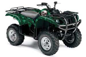 Yamaha Grizzly 660 ATV Graphic Kit - All Years Bone Collector Green