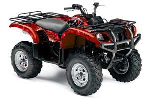 Yamaha Grizzly 660 ATV Graphic Kit - All Years Reaper Red