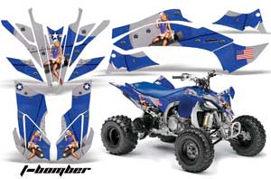Yamaha YFZ 450SE / 450R ATV Graphic Kit - 2009-2013 T Bomber Blue