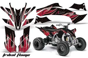 Yamaha YFZ 450SE / 450R ATV Graphic Kit - 2009-2013 Tribal Flame Maroon