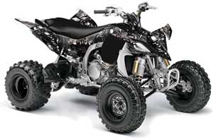 Yamaha YFZ 450SE / 450R ATV Graphic Kit - 2009-2013 Reaper Silver