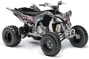 Yamaha YFZ 450SE / 450R ATV Graphic Kit - 2009-2013 T Bomber Silver