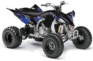 Yamaha YFZ 450SE / 450R ATV Graphic Kit - 2009-2013 Tribal Flame Blue