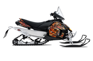 Yamaha Phazer RTX / GT Sled Graphic Kit - 2007-2016 Firestorm Black
