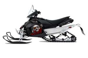 Yamaha Phazer RTX / GT Sled Graphic Kit - 2007-2016 Bone Collector Black