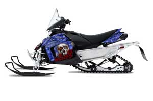 Yamaha Phazer RTX / GT Sled Graphic Kit - 2007-2016 Bone Collector Blue