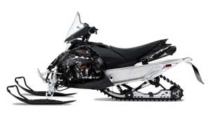 Yamaha Phazer RTX / GT Sled Graphic Kit - 2007-2016 Reaper Black
