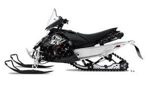 Yamaha Phazer RTX / GT Sled Graphic Kit - 2007-2016 Silver Star - Reloaded Black