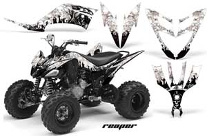 Yamaha Raptor 250 ATV Graphic Kit - 2008-2014 Reaper White