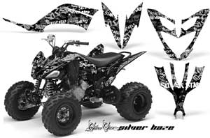Yamaha Raptor 250 ATV Graphic Kit - 2008-2014 Silver Star - Silverhaze Silver