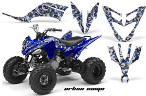 Yamaha Raptor 250 ATV Graphic Kit - 2008-2014 Urban Camo Blue