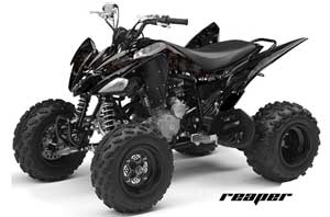 Yamaha Raptor 250 ATV Graphic Kit - 2008-2014 Reaper Black