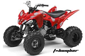 Yamaha Raptor 250 ATV Graphic Kit - 2008-2014 T Bomber Red