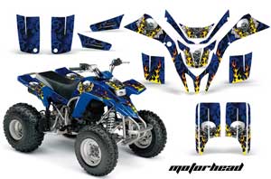 Yamaha Blaster YFS200 ATV Graphic Kit - 1988-2001 Motorhead Blue