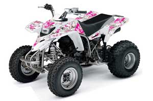 Yamaha Blaster YFS200 ATV Graphic Kit - 1988-2001 Butterfly Pink
